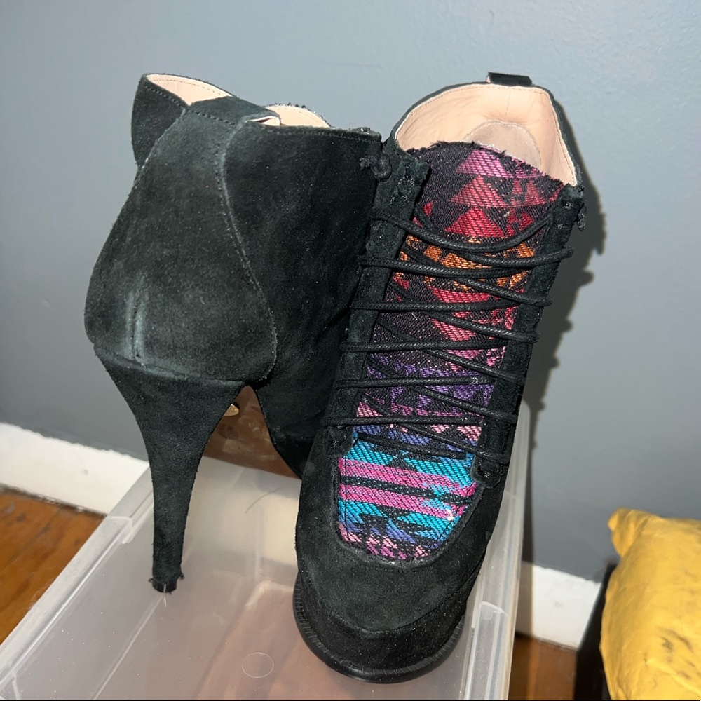 Suede heels